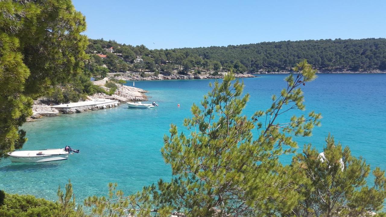 Villa Sun Garden - 4 Star Villa With Heated Swimming Pool, Quiet Bay, Bbq, 50M From The Sea Milna  Eksteriør billede
